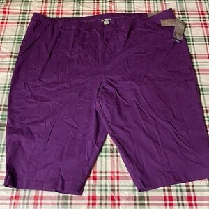 Catherine’s Women’s Capri Purple Size 5X 34/36W NWT